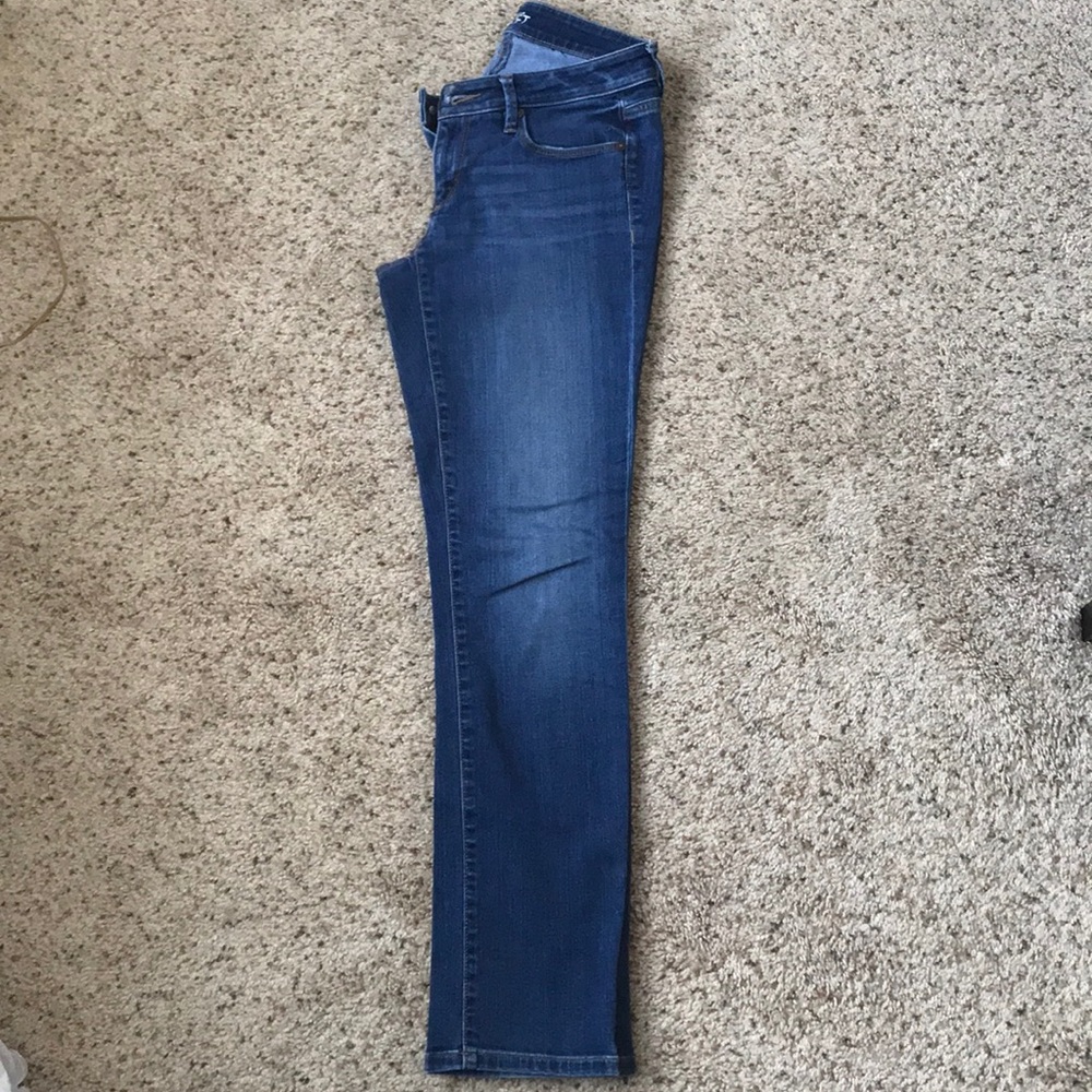 LOFT Curvy Straight Leg Jeans